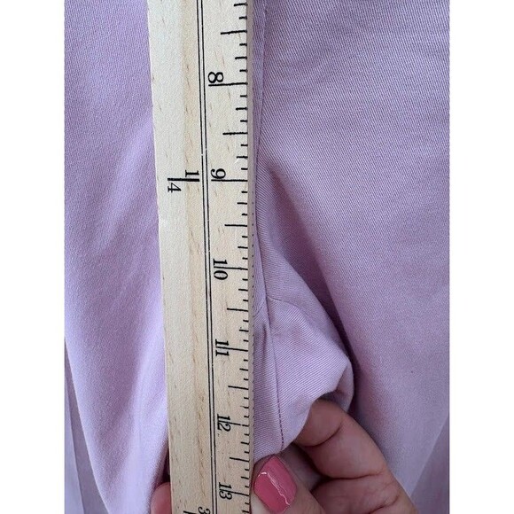 J Jill Mid Rise Live In Chino Pants Size 16 Pink Womens Casual Straight Leg - Picture 7 of 10